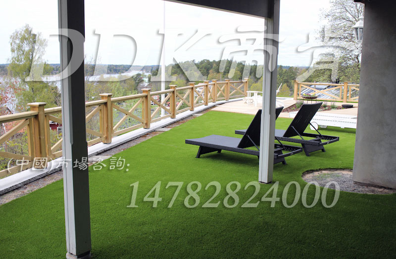 【露臺放人工草坪還是橡膠地板哪個好】樣板圖片,帝肯(DDK)_6200（Green|歌林）效果圖，露臺草坪,人造草坪,仿真草坪